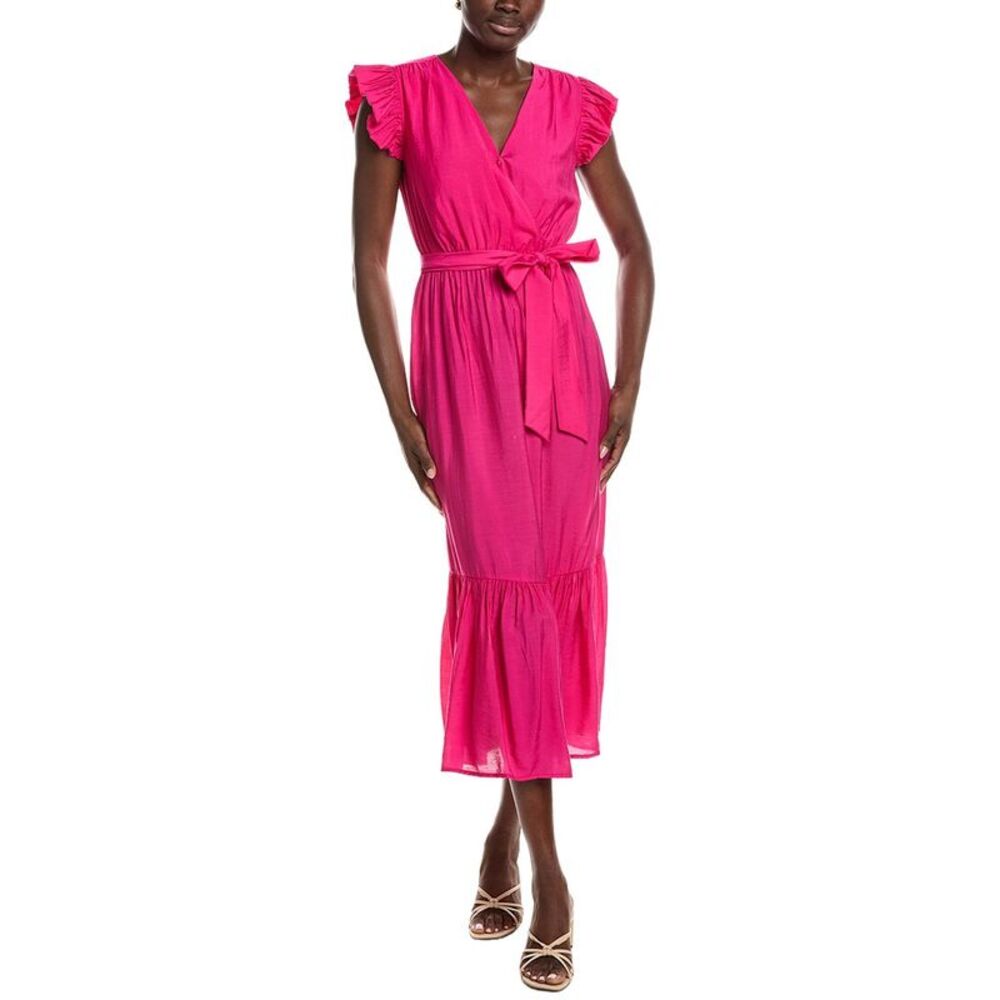 Sam Edelman Womens  Tie Waist Midi Dress